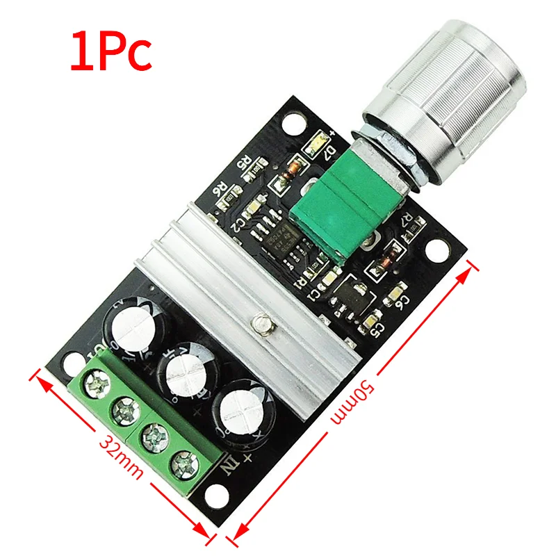 1Pc PWM DC Motor Speed Controller 6V 12V 24V 28V 3A Speed Regulator Switch.