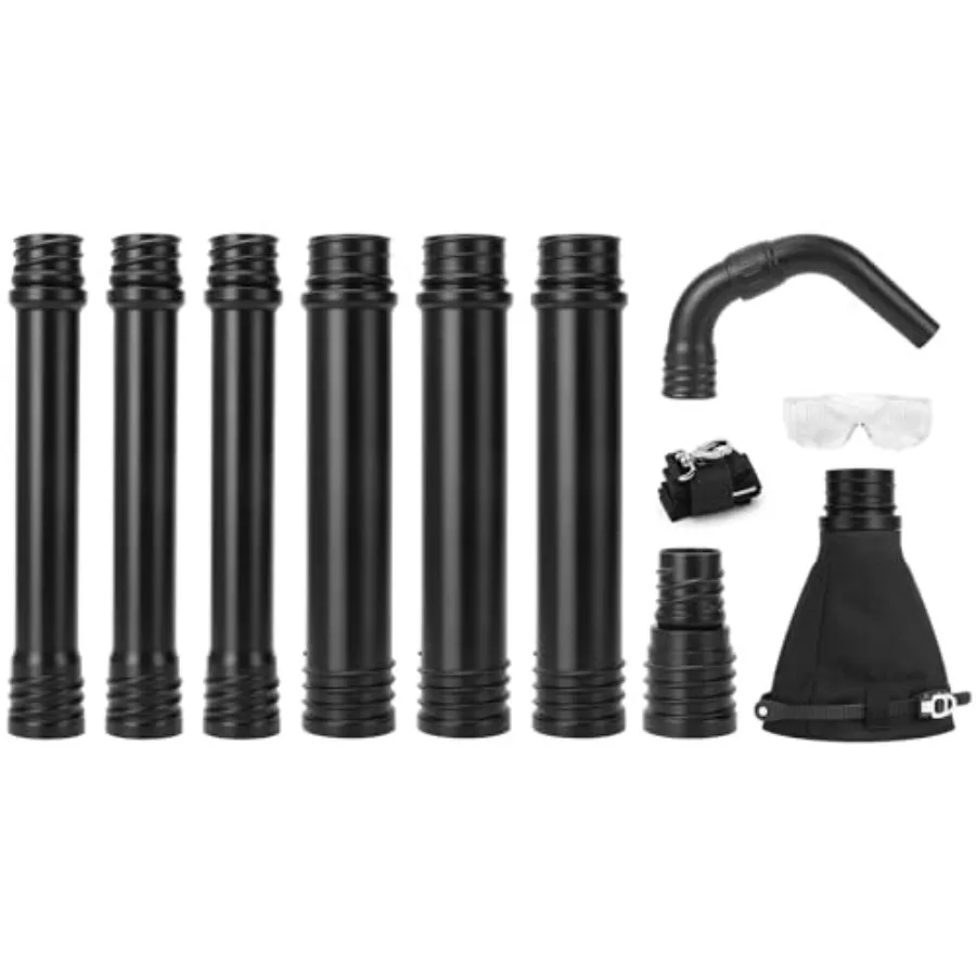 

Усовершенствованные универсальные инструменты для очистки водостоков Glosaie: насадка-воздуходувка для уборки листьев с регулируемым углом и крюковым креплением для труб