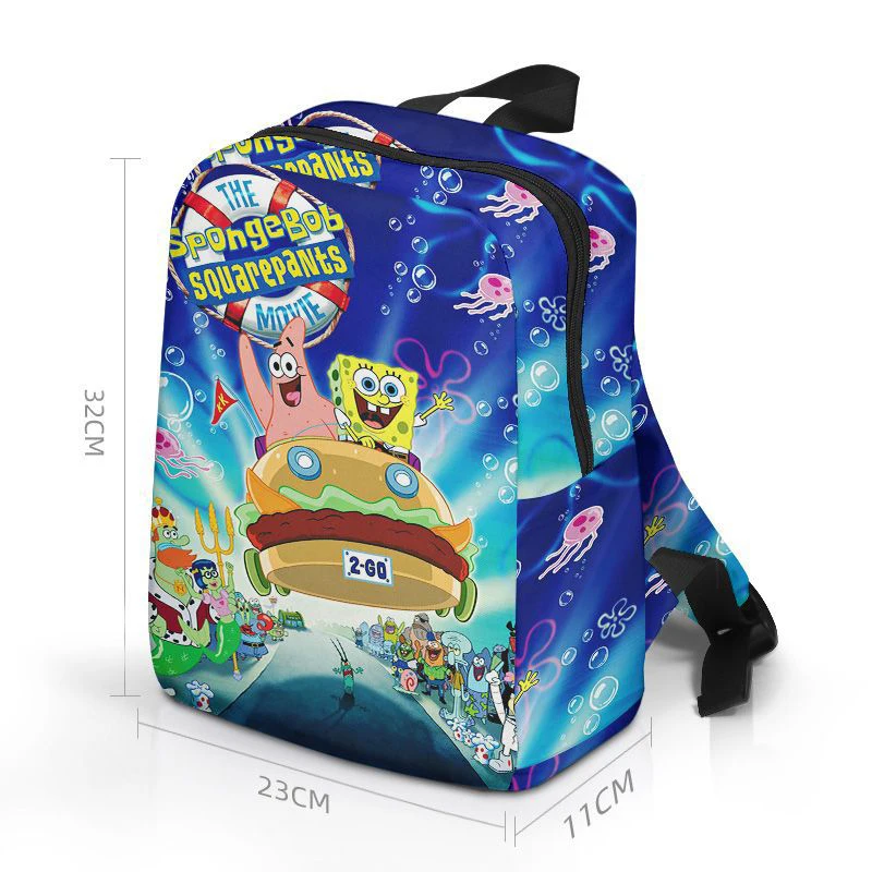 SpongeBob Patrick Star zaino Cartoon Anime borsa a tracolla ragazzi borse da viaggio in Nylon di grande capacità borsa per cancelleria per studenti