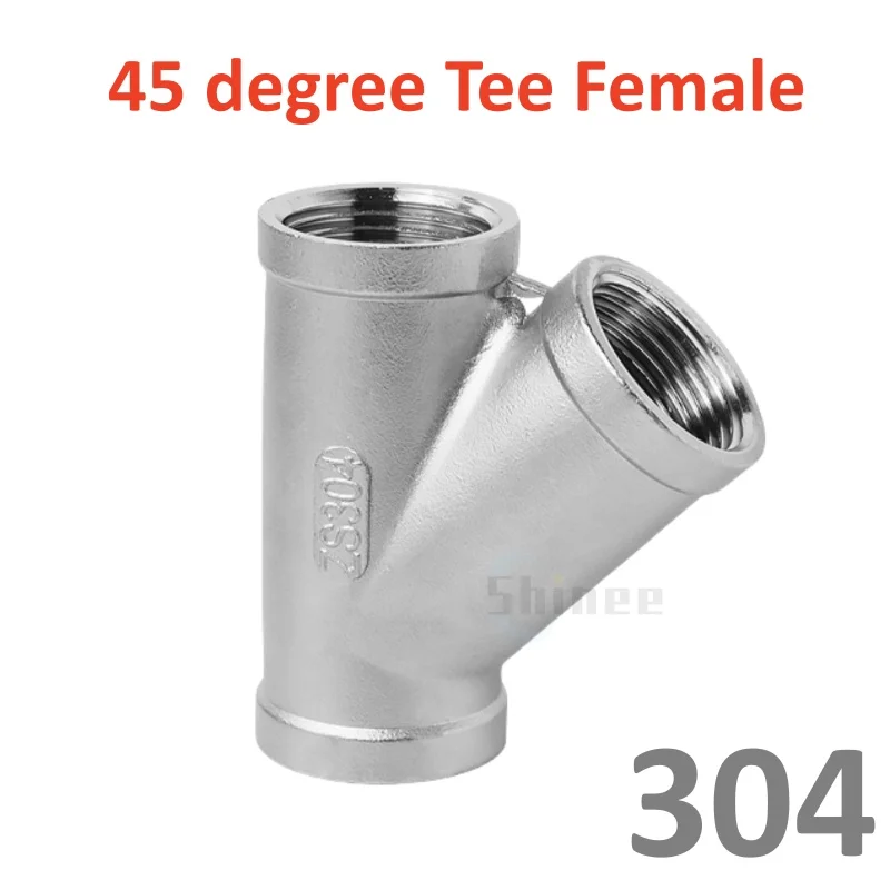 BSP mannelijk + binnendraad 3 4 5-weg T-stuk Y X pijpfitting 1/4 "3/8" 1/2 "3/4" 1 "2" schroefdraad SS304 roestvrij staal multifunctioneel