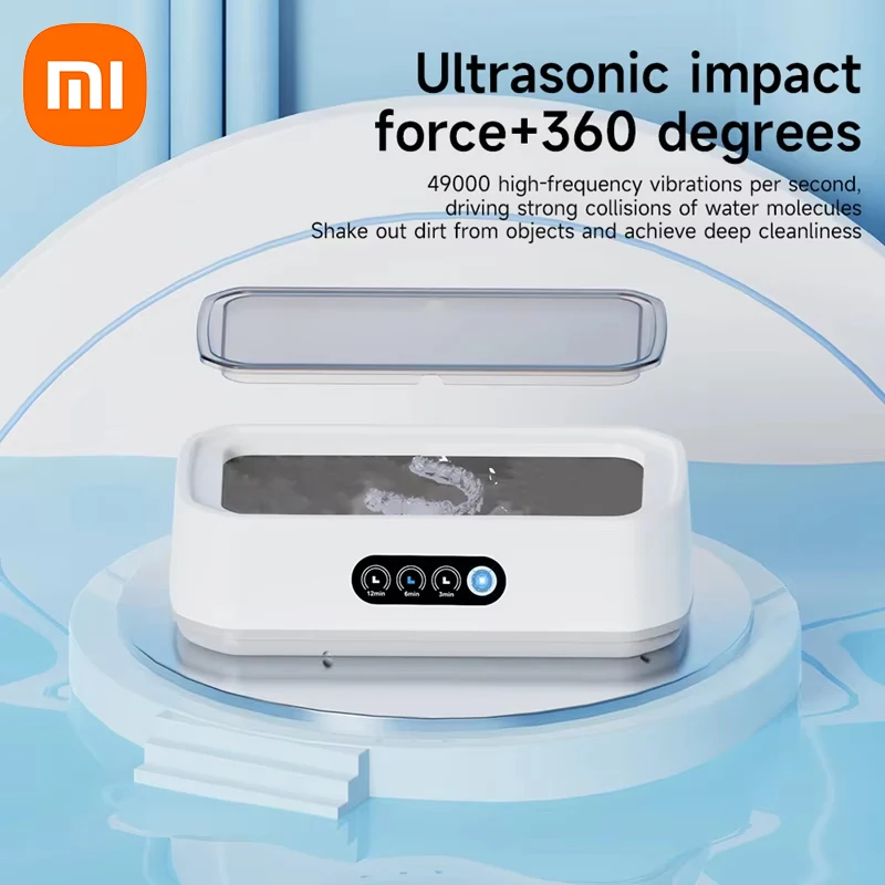 Xiaomi 650ml Ultrasonic Cleaner  650ml Large Capacity Portable Household High-frequency Vibration Cleaning For Glasses Jewelry