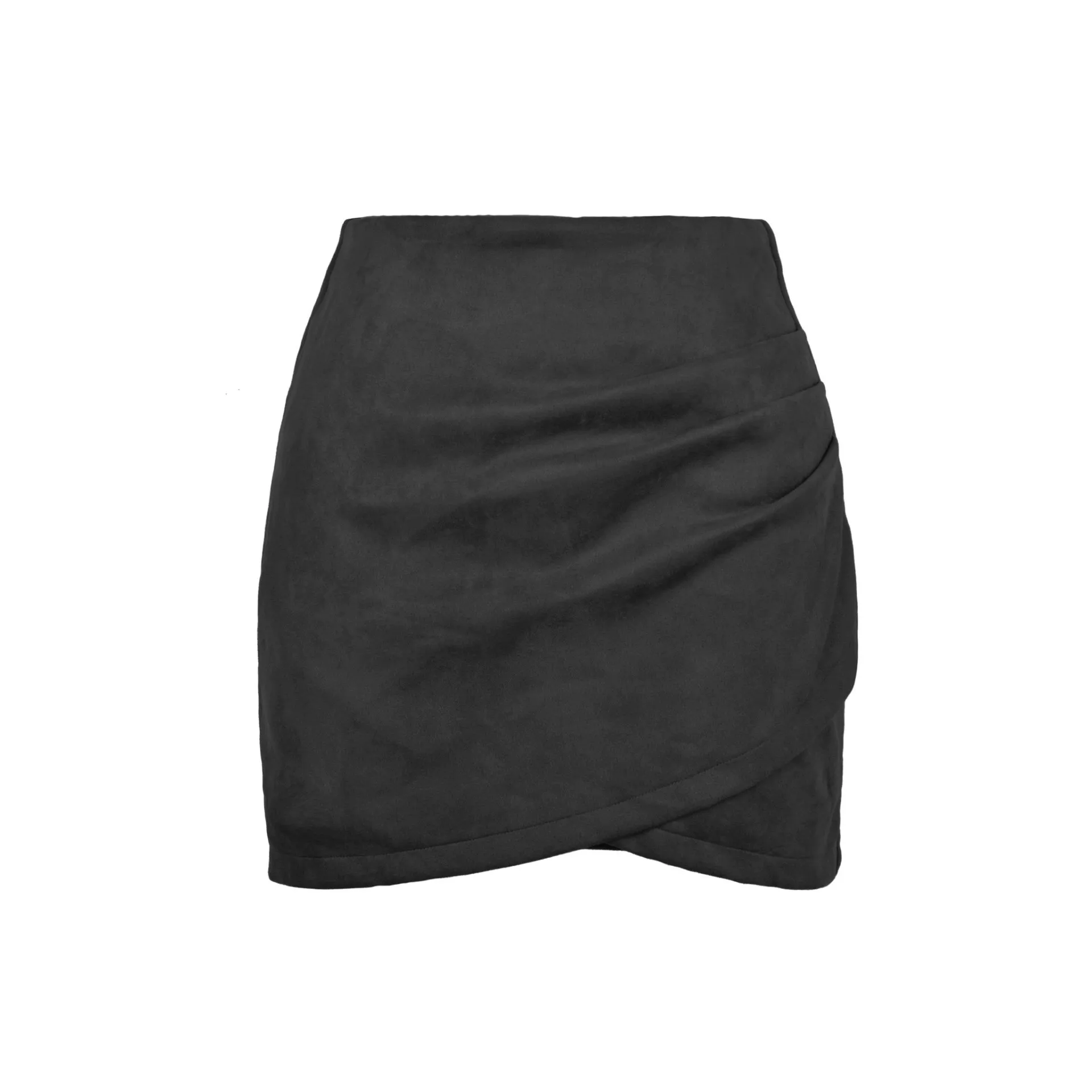 Ruffles Skirt Zipper Short Sweet Style with Bodycon Silhouette Autumn Season Autumn Winter Fresh Sweet Bodycon Skirts for Women
