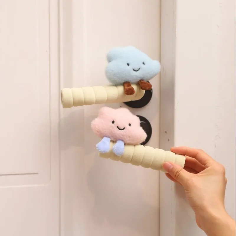 Anti static cute cloud door handle gloves,anti-collision and anti-collision,bedroom door decoration,door handle protective cover