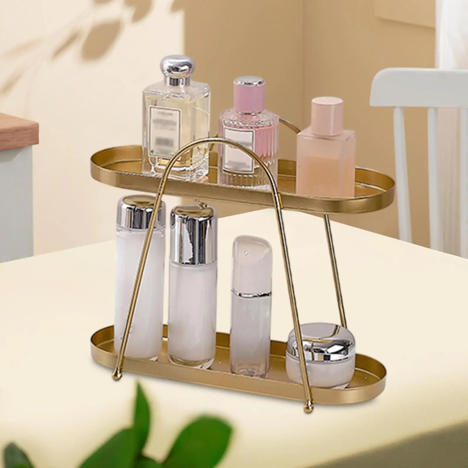 Gold Skincare Organizer Makeup Desk Organizer Efficiently Organize Beauty Essentials In Style Or Shelves Vanity Tables