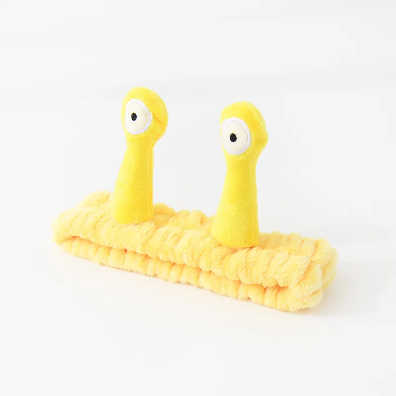 Instagram style cartoon cute snail hair band wash face make-up wacky peluche hair band accessori per capelli tridimensionali