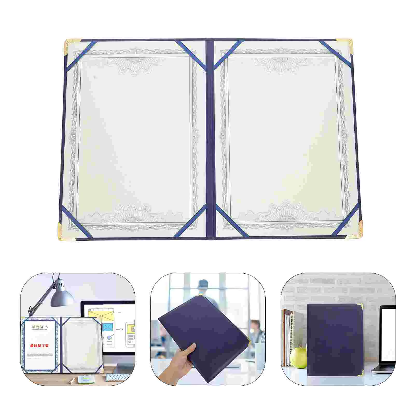 

Certificate Cover PU Document Holder for Diplomas Awards Graduation Certificates Protective Minimalist Design