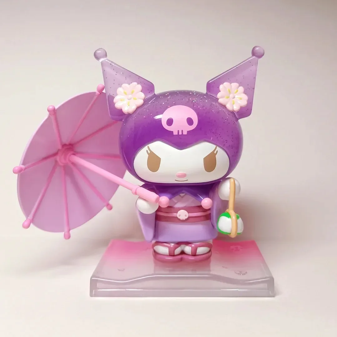 Sanrio Blossom & Wagashi Series Blind Box Toys Cute Kuromi My Melody  Action Anime Figure Model Mystery Box Suprise Gift