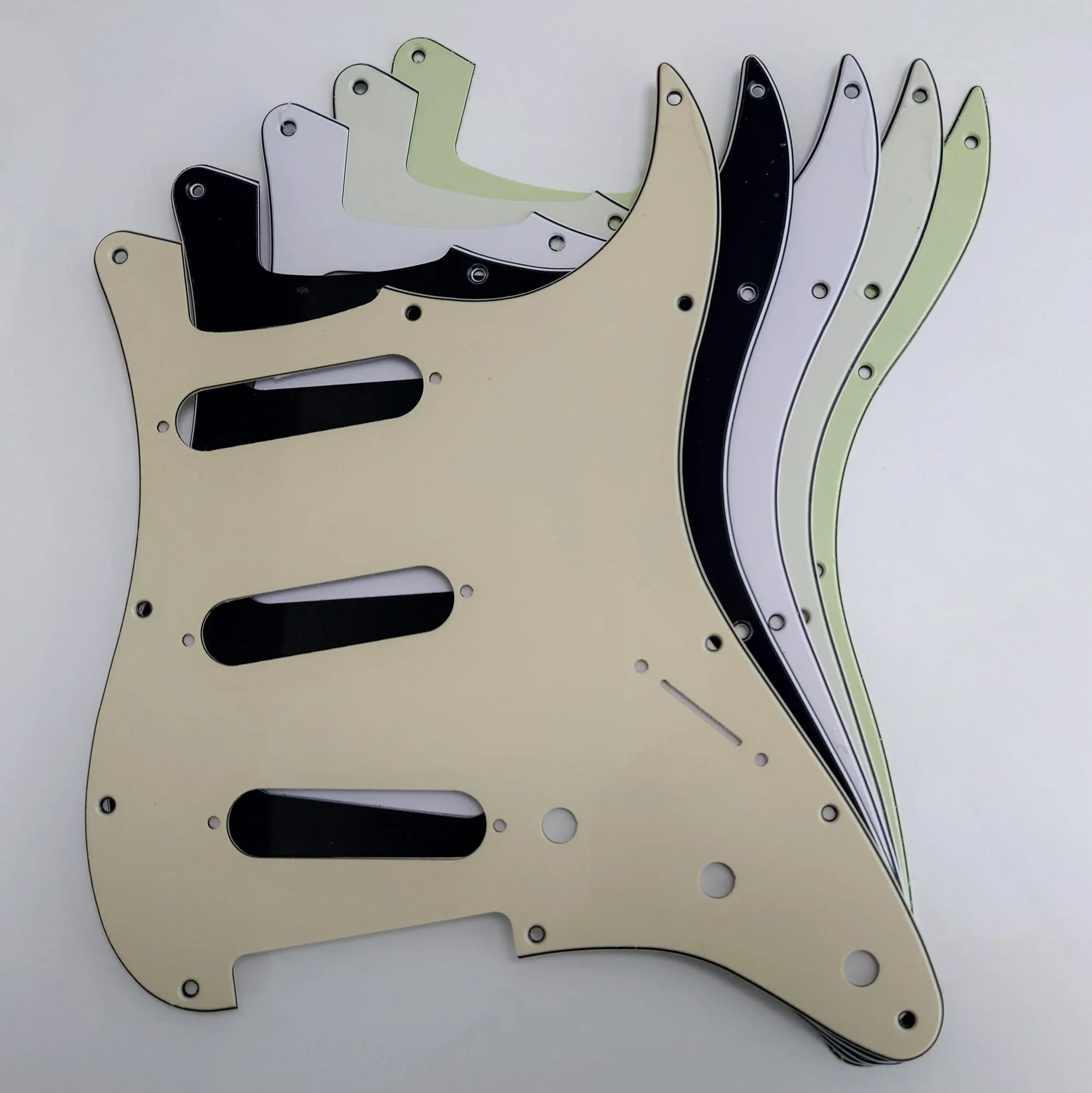 مخصص الغيتار الكهربائي Pickguard ل FD الولايات المتحدة 11 ثقب المسمار SSS لوحة خدش القيثارات الكهربائية استبدال أجزاء 5 ألوان المتاحة