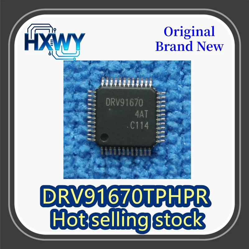 

(5/50 pieces) DRV91670TPHPR, silkscreened DRV91670T QFP-48 motor driver chip IC brand new and original.