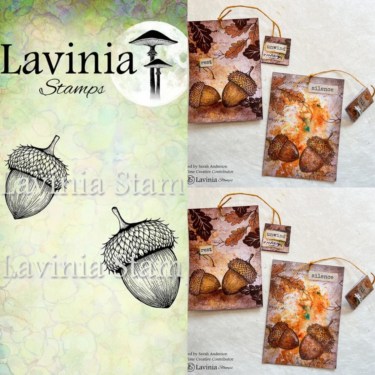 

Laviniastamps 2025, новый штамп желудя для DIY, скрапбукинга, ремесел, шаблон для фотоальбома, украшение ручной работы