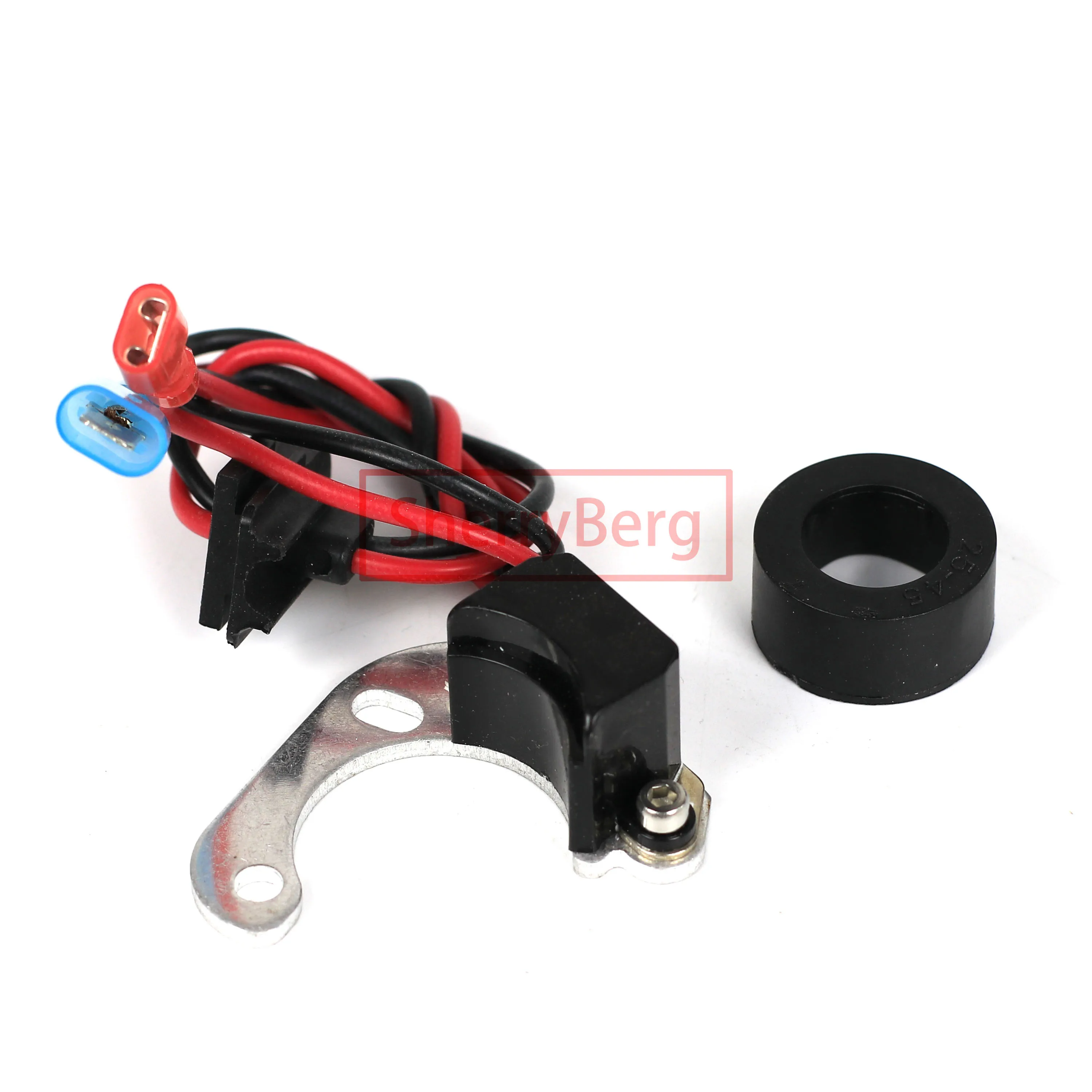 SherryBerg Electronic Ignition Kit FOR Lucas 22D6 23D6 25D6 Distributor with Powermax Red Rotor Arm Electrical Kit