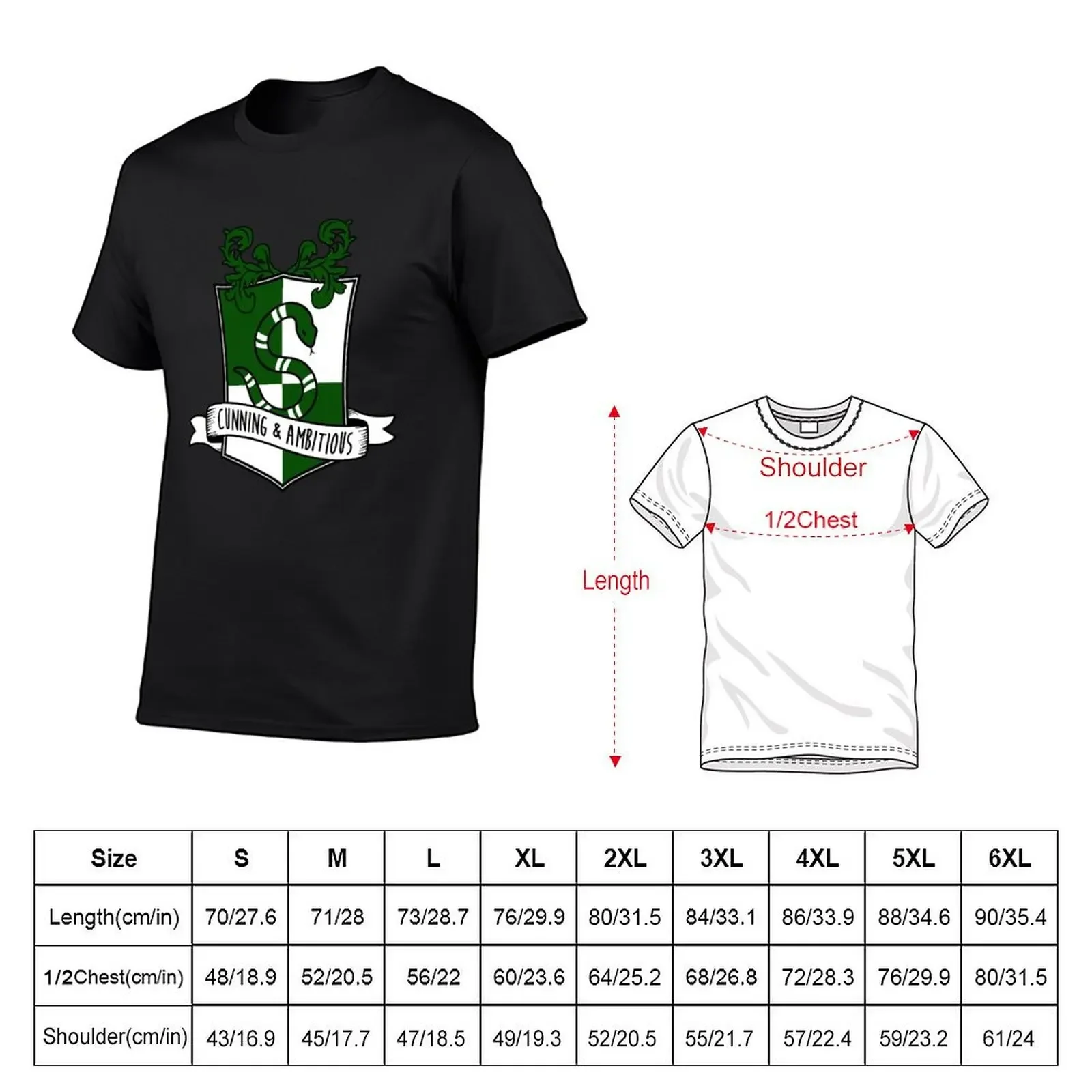 Cunning and Ambitious - S Snake Shield T-Shirt man clothes anime figures sports fans t shirts men