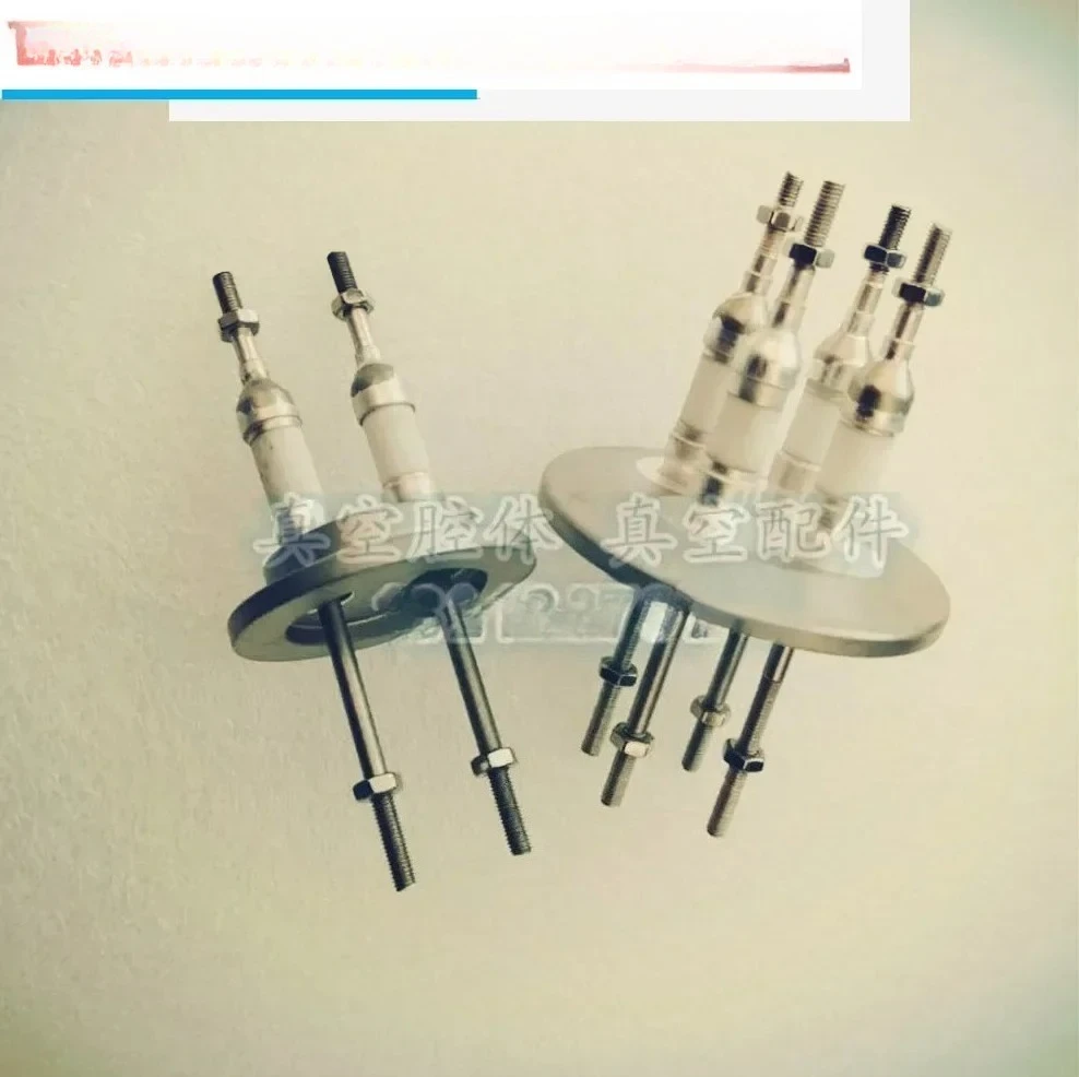 

KF40 Electrode Flange KF50 Vacuum Electrode Flange Ceramic Seal Electrode Vacuum Penetrating Piece