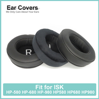 Earpads For ISK HP-580 HP-680 HP-980 HP580 HP680 HP980 Headphone Earcushions Protein Velour Pads Memory Foam Ear Pads