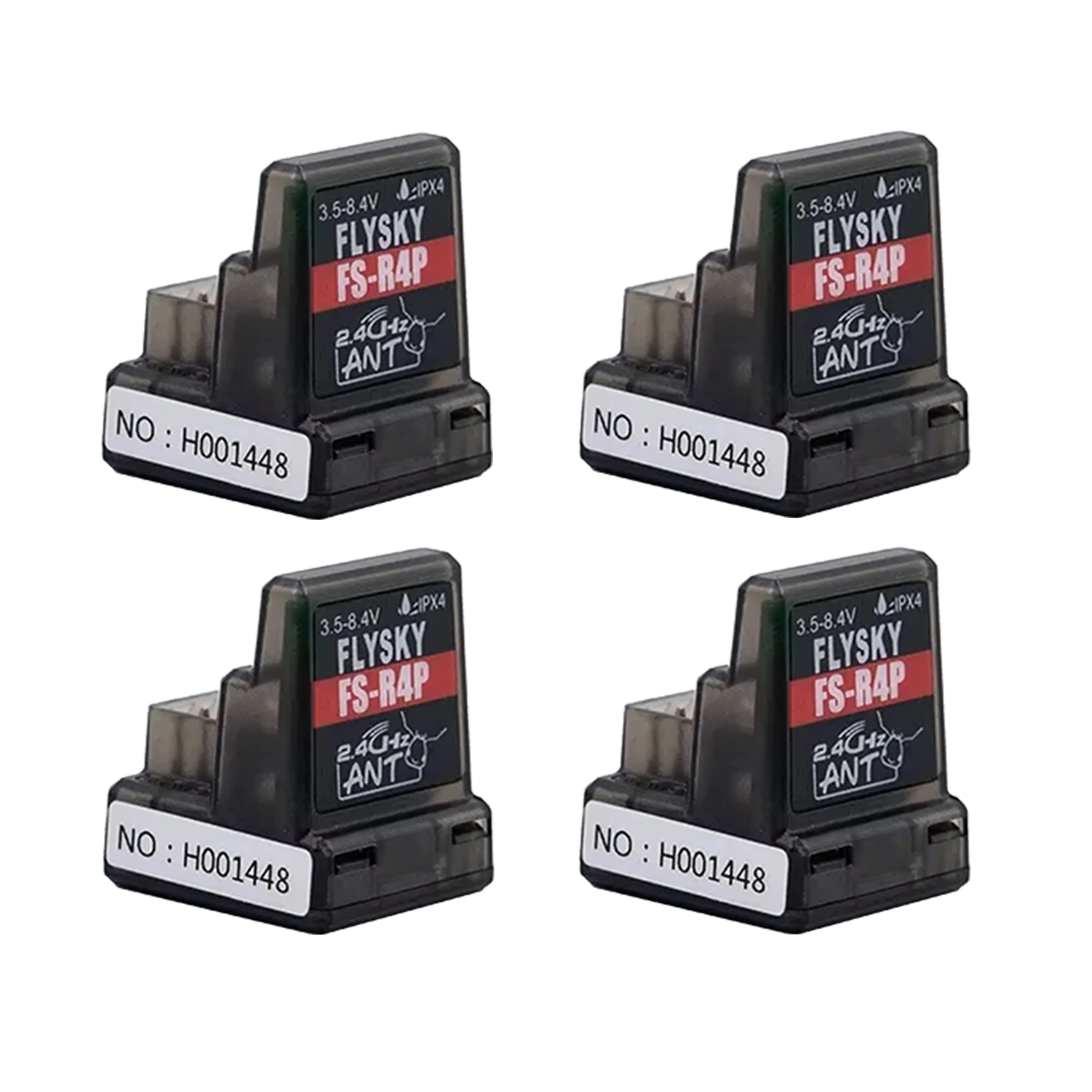 FLYSKY FS-R4P 1/2/4PCS 4CH 2.4G Built-in Single Antenna 3.5-8.4V Receiver for RC Car Transmitter Remote Control  FS-G7P ST8