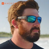 KAENON gafas de sol polarizadas originales de marca de lujo TR90 montura cómoda antideslizante gafas de conducción de silicona gafas de pesca