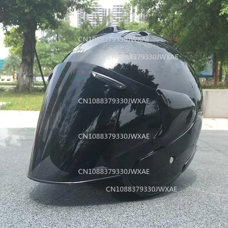 

Sz Ram 3/4 Open Face Motorcycle Bright Black Off-Road Summer Helmet Men and Women Downhill Racing Mountain Cross Casco Capacete