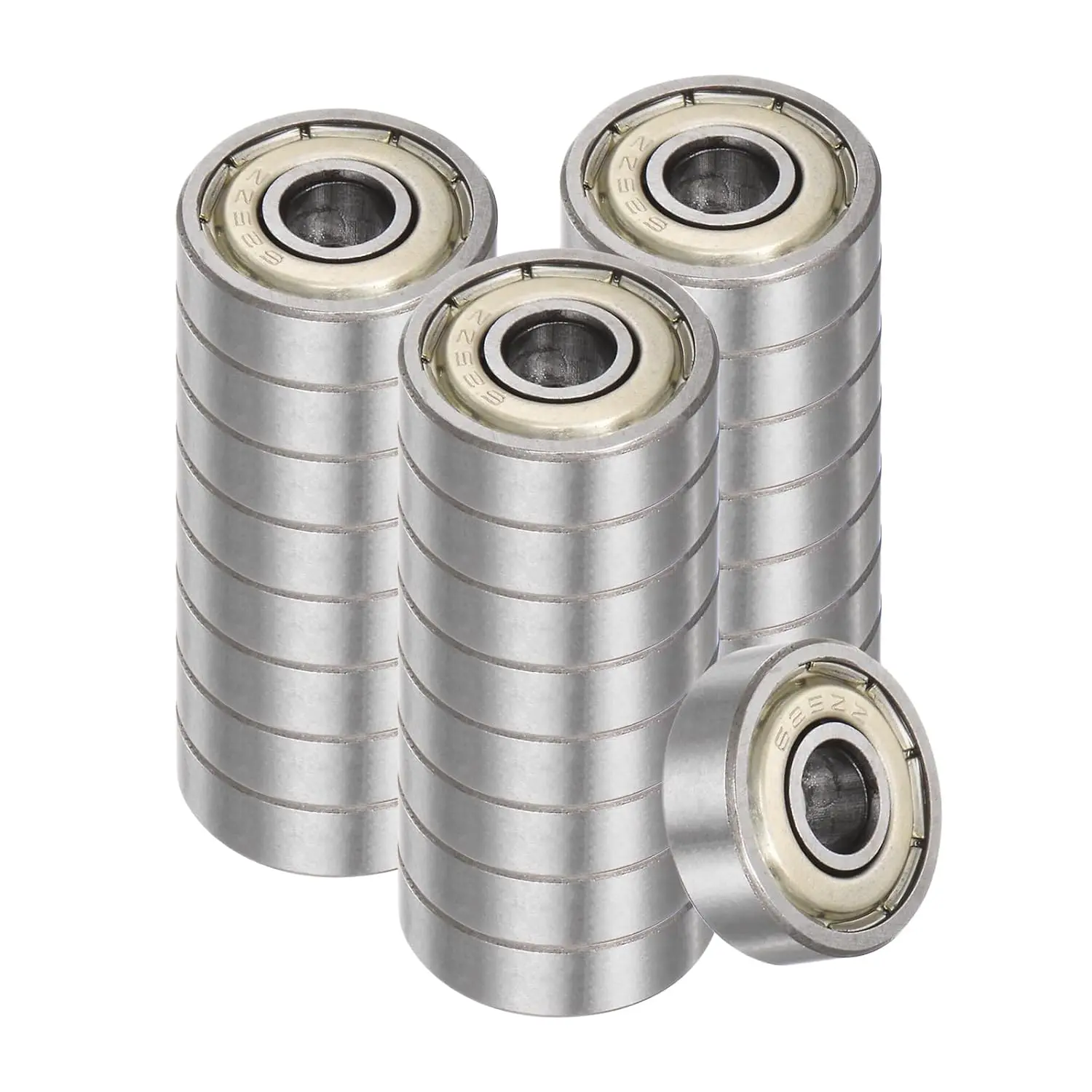 25pcs 625ZZ Deep Groove Ball Bearings 5mm Bore 16mm OD 5mm Thickness Double Metal Shielded P6 Bearings for Industrial Equipment