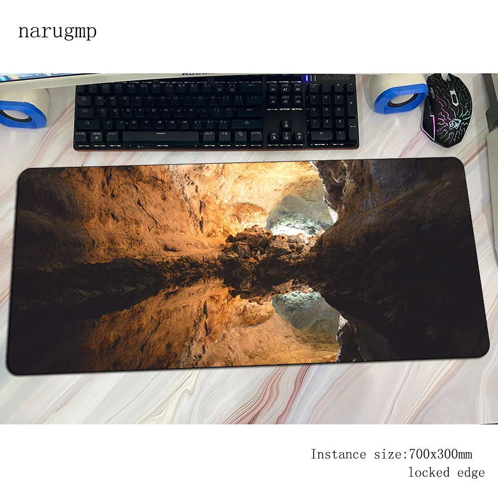 Caves mousepad Natural Rubber gaming mouse pad 80x30cm pc computer gamer accessories large mat Xxl laptop desk protector pads