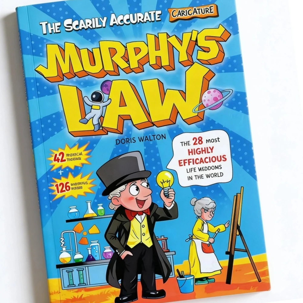 Murphy's Law Learning Book for Kids 8-12 with 128 Pages Paperback Illustrated Fun Educational Concepts 42 Ideas 126 Methods