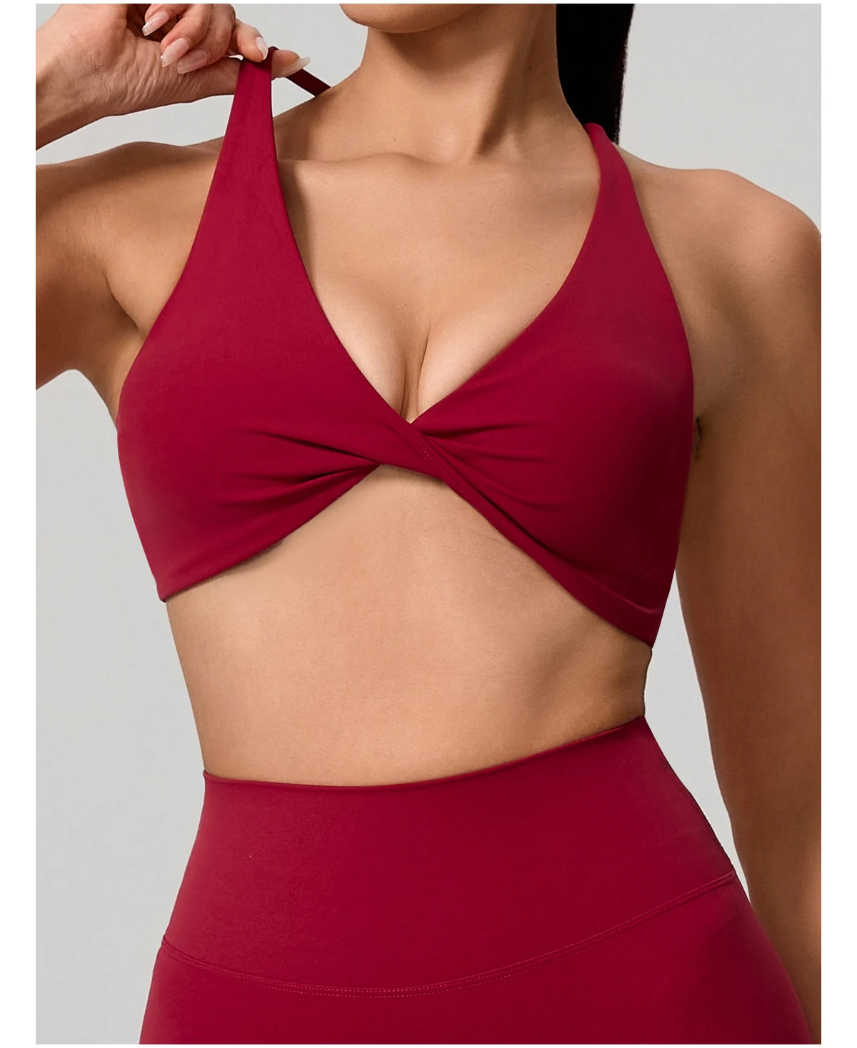 Hearuisavy Sommer Sexy Gym-Top für Damen, Lauf-BH mit Rückenkreuzung, Yoga-BH, Sport-BH, atmungsaktive Push-Up-Unterwäsche, Fitness-Workout-Top – Detail 11