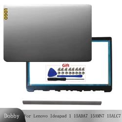 Funda trasera de pantalla para Lenovo IdeaPad 1, 15ADA7, 15AMN7, 15ALC7, 2022, marco de bisel frontal, Cubierta superior LCD, bisagras, carcasa para reparación de portátiles