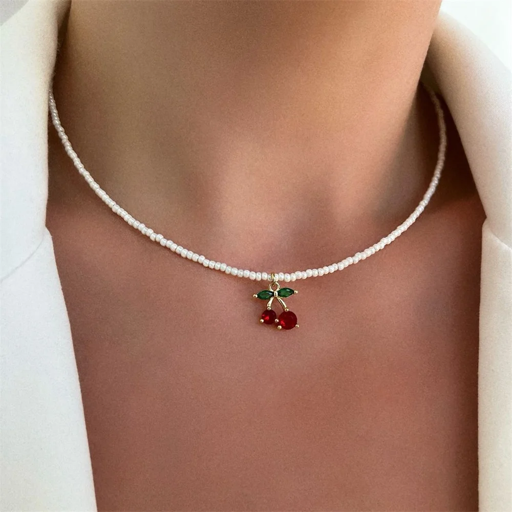 1 Fashionable And Fresh Alloy Drip Oil Love Eye Tassel Rhinestone Pendant Necklace For Women's Date Gift