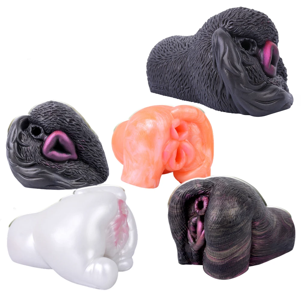 GEEBA Fantasy Male Masturbator Silicone Male Masturbation Sleeve Realistic Vagina Pocket Pussy Inverted Modle Sex Toys For Men