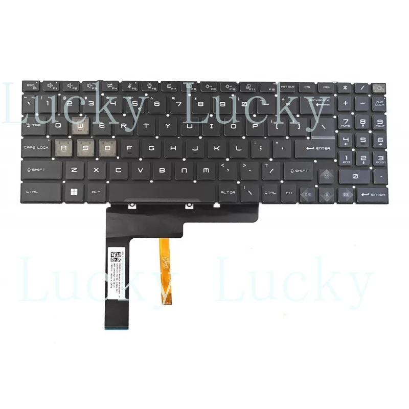 F New US Keyboard for MSI Raider GE68HX 13VF Vector GP68HX 16 HX 14VFG MS-15M1 MS-15M2