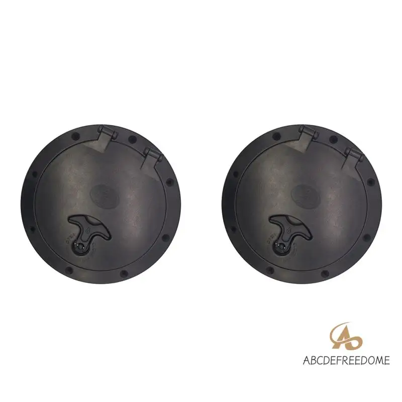 

2X комплект крышек люка для лодки каяка, морская пластина для палубы каяка из АБС-пластика, круглая крышка люка для каяка, аксессуары для каяка, 6 дюймов