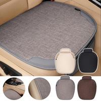 Car Breathable Flax Seat Cover Four Seasons Universal Front Seat Protector Cushion Auto Chair Protect Covers for Cars Interior
