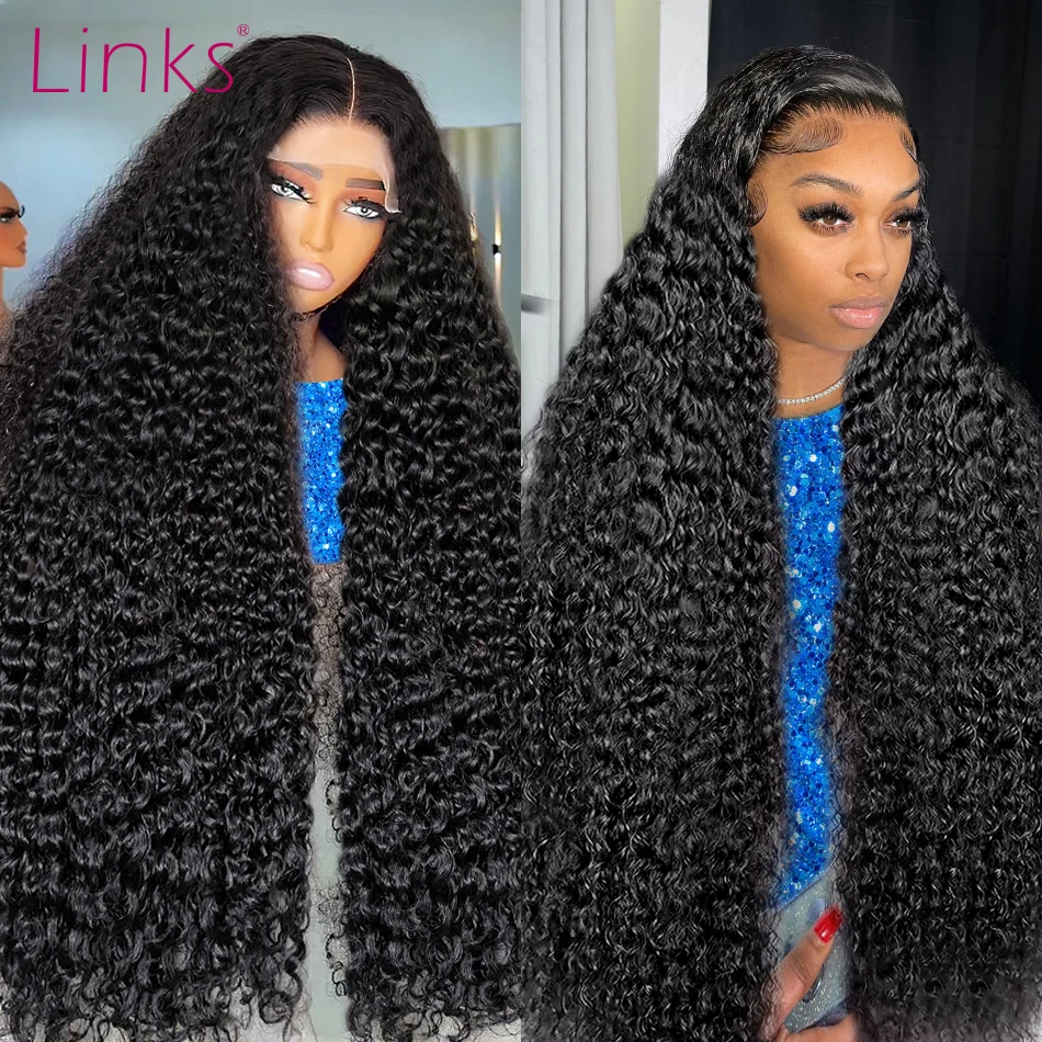 Hd Deep Wave 13x6 Lace Frontal Wig 30 40 Inch 250% Curly 360 Lace Front 5x5 Glueless Wigs Ready To Wear Go For Women Human Hair