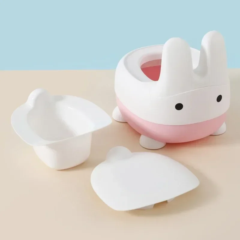 Bunny Toddler Potty Training Toilet Seat Toddler Toilet Seat Easy to Clean Non-Slip Kids Potty Chair Toddler Potty Seat Soft Pad