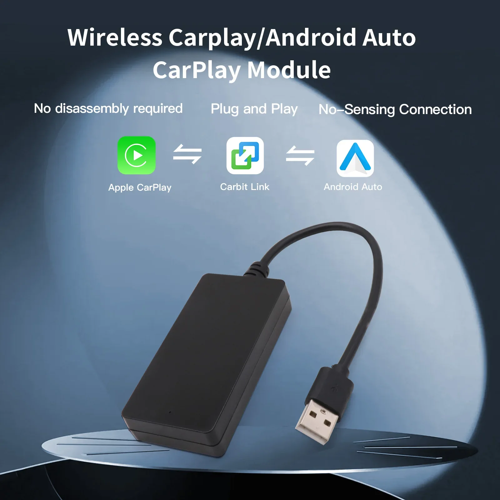 Plug and Play Carbitlink Smartlink  Phonelink Adapter to Wireless CarPlay Android AUTO dongle Box Jetour X70X70S X90 X95