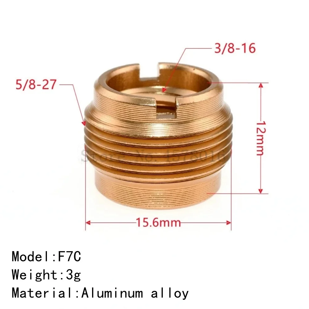 알루미늄 3/8 "암-5/8" 수 나사 변환 나사 어댑터 마이크 스탠드 홀더 Mikrofon 녹음 스튜디오 장비