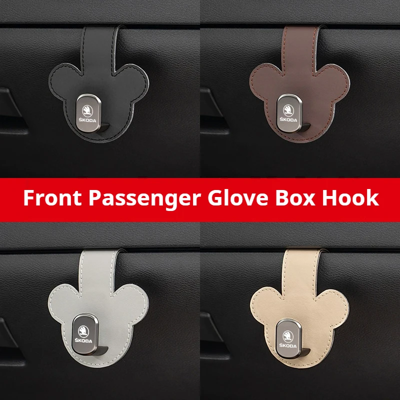 

Car Front Glovebox Hook for Skoda Octavia Mk3 Fabia Kamiq Kodiaq Karoq Yeti Rapid Vrs Superb Scala Car Accessories Tools