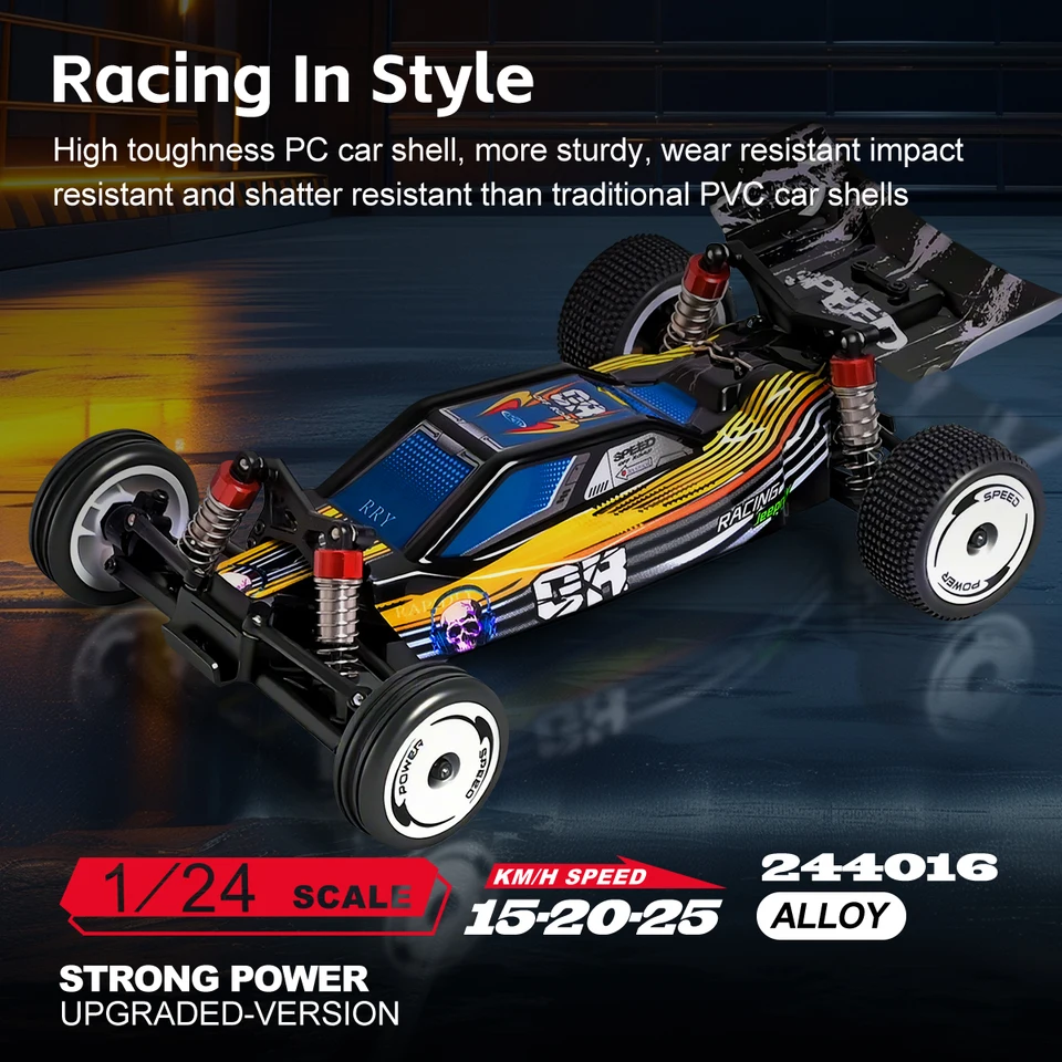 WLtoys 244016 1:24 RC Car 2.4G With DIY Lighting Electric High