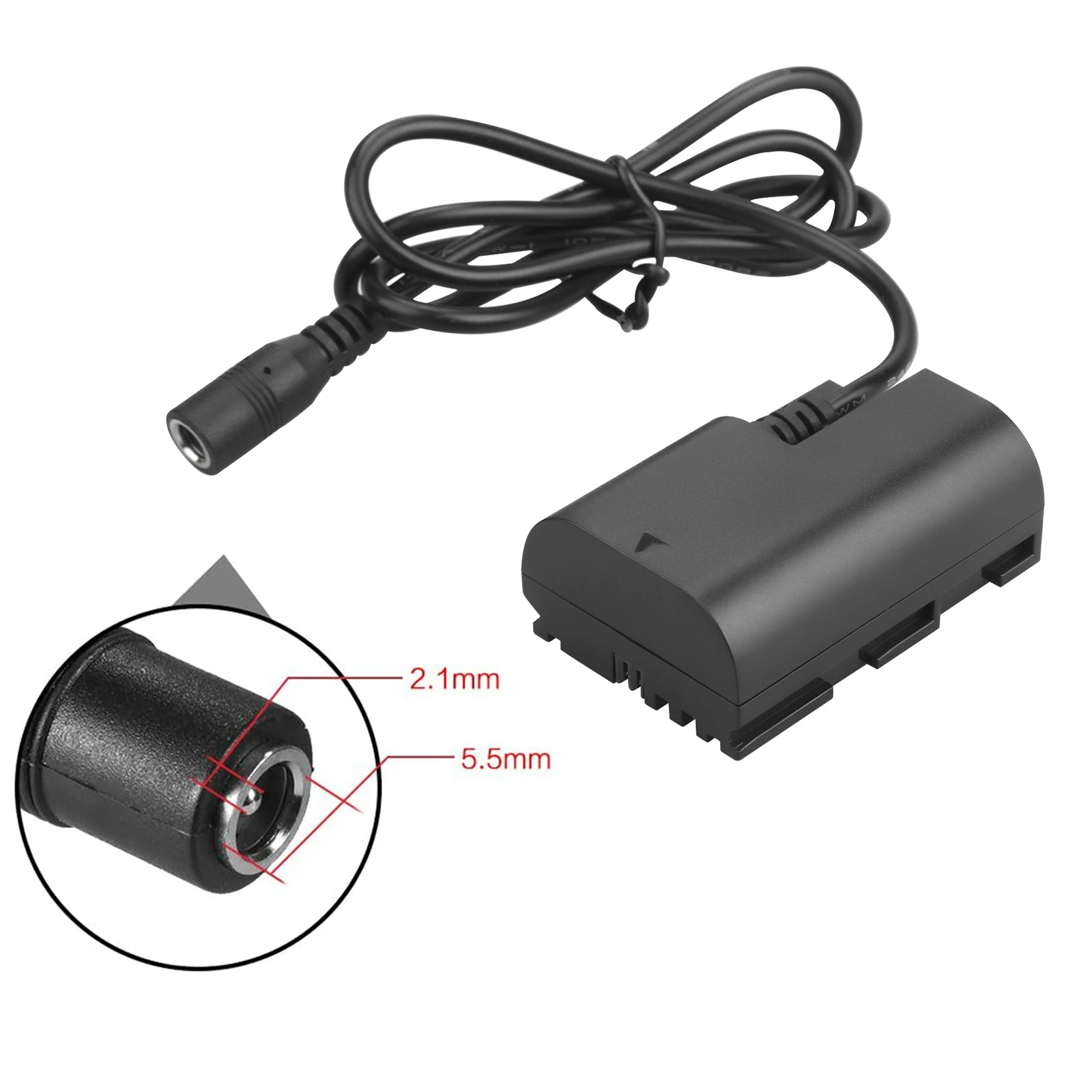 DR-E6 DC Coupler LP-E6 Giả Pin Bộ Chuyển Đổi Nguồn Điện Cung Cấp Bộ Dành Cho Canon EOS 90D 80D 60D 6D 7D 5D mark II III IV V. V...