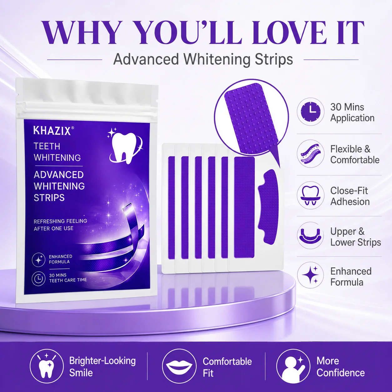 1/7 Pairs Teeth Whitening Stri - Teeth Whitening Strips Crest recension och pris