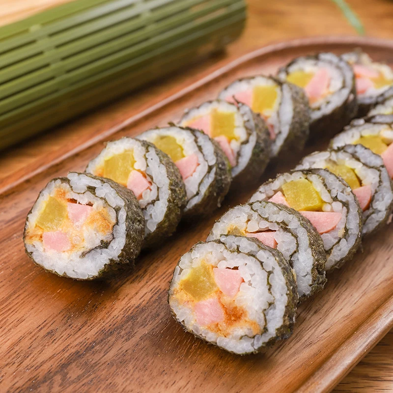 1Pc Kitchen Sushi Roller Mats Washable Reusable Sushi Mold Mat DIY Japanese Rolling Maker Sushi Roll Pad Sushi Hand Maker Tool.