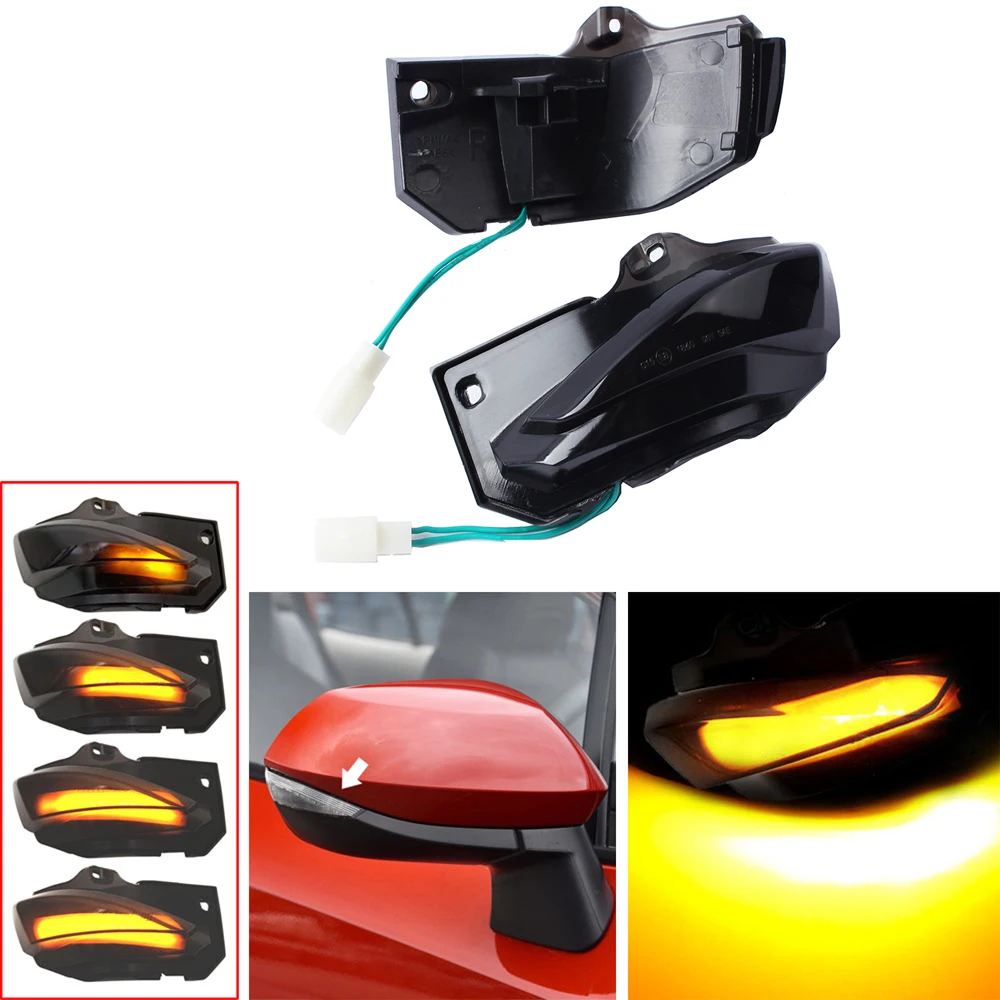 

2PCS Dymanic LED Side Mirror Turn Signal Lights For Toyota Corolla Sienta XP170 Yaris Corolla Hatchback 81730-52110 81740-52060