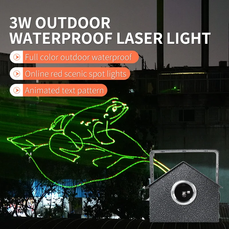 3W 3D Scanner Stage Laser Light Animation RGB Beam Laser DJ Laser Lights for Party Shows Outdoor and Indoor