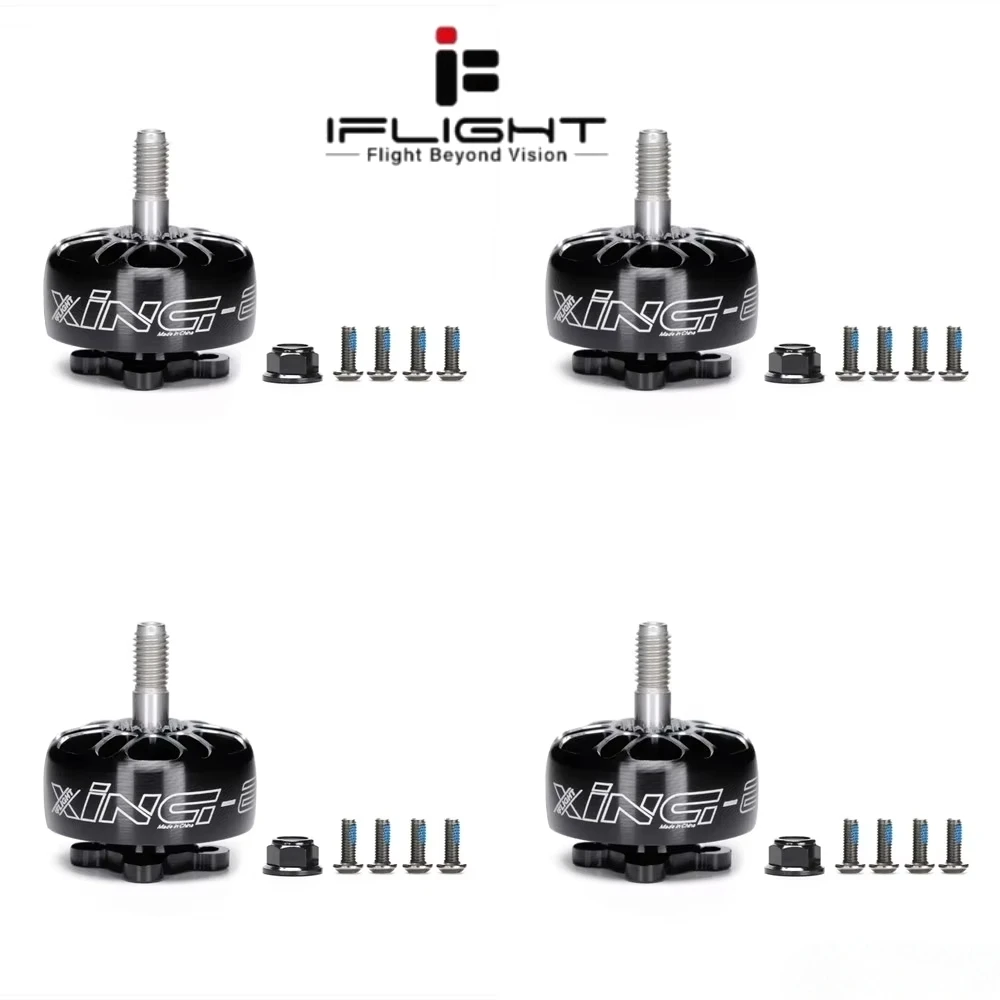 4 Uds iFlight XING E PRO 2306 1700KV 2-6S Motor sin escobillas para modelo RC Multi Rotor FPV DIY piezas de Dron de carreras