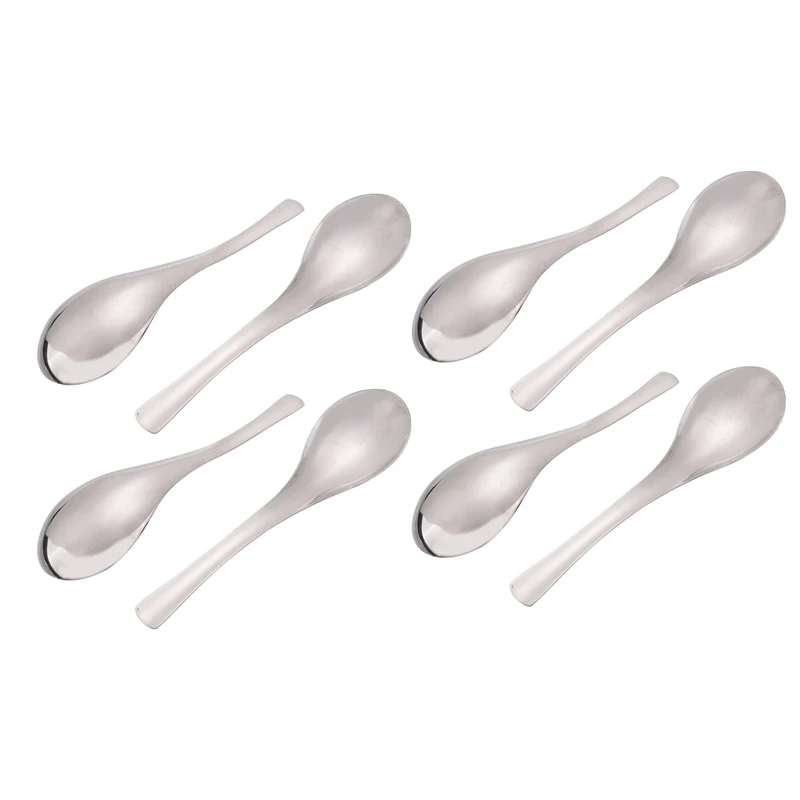 

8 Pack Soup Spoons, Stainless Steel Soup Spoons, Thick Heavy-Weight Table Spoons