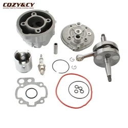 49mm / 12mm 90cc Big Bore Cylinder Kit & Racing Crankshaft For Peugeot XPS XP6 XR6 AM6 50cc Minarelli 2 Stroke