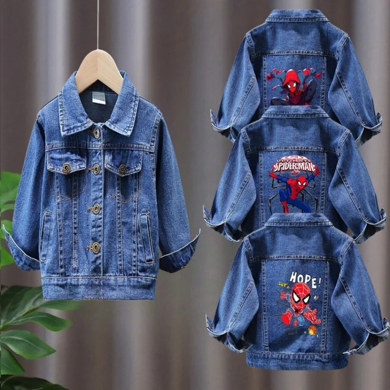 

Boys' Casual Single-Breasted Denim coat Spring Autumn New Style Children's Camisole Jacket Denim coat