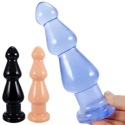 Huge Butt Plug Soft Dildo With Suction Cup Female Masturbator G-Spot Clit Massager Vaginal Stimulator Anal Plug Erotic Sex Toys