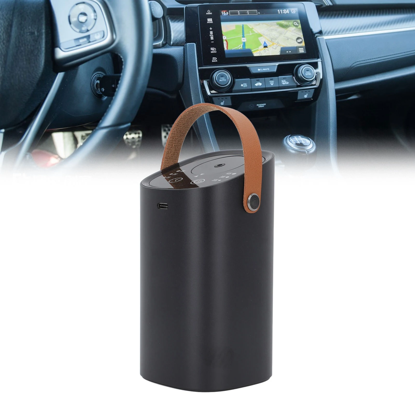 Portable Waterless Aromatherapy Machine Intelligent Touch Screen USB Charging Car Automatic Aromatherapy Diffuser