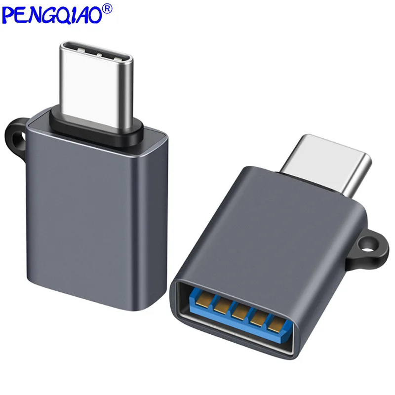 Otg 어댑터 C타입 to USB3.2 어댑터, 패블릿 USB 디스크 하드 디스크 키 마우스 분실 방지 끈