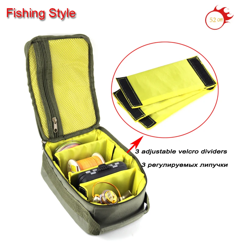 

Low Price Fishing Tackle Bag 3 IN 1 Fishing Reel Fishing Line Lure Hook Storage Handbag Outdoor Carp Fishing Reel Gear N0237